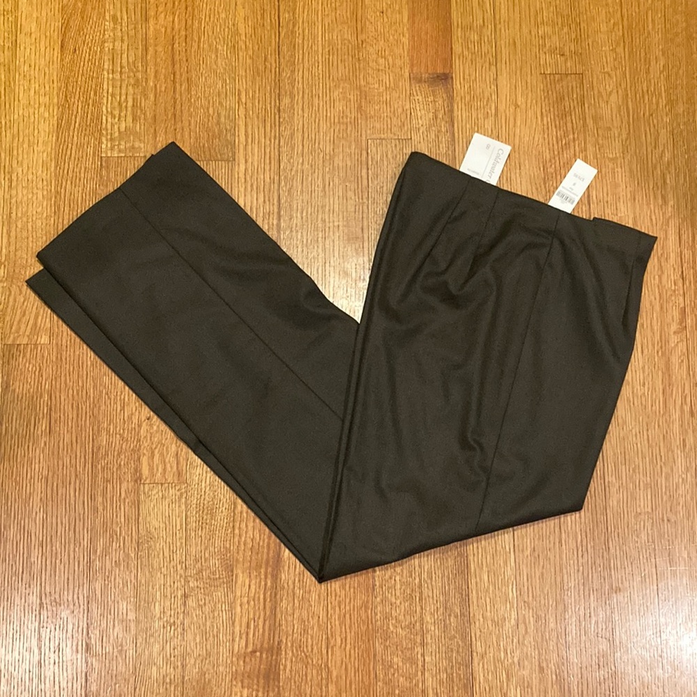 NWT Coldwater Creek Chocolate Brown Stretch Flannel Holly Pants Size 8